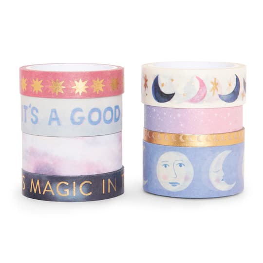 12 Packs: 8 ct. (96 total) Orion's Belt Crafting Washi Tape Tube by Recollections™